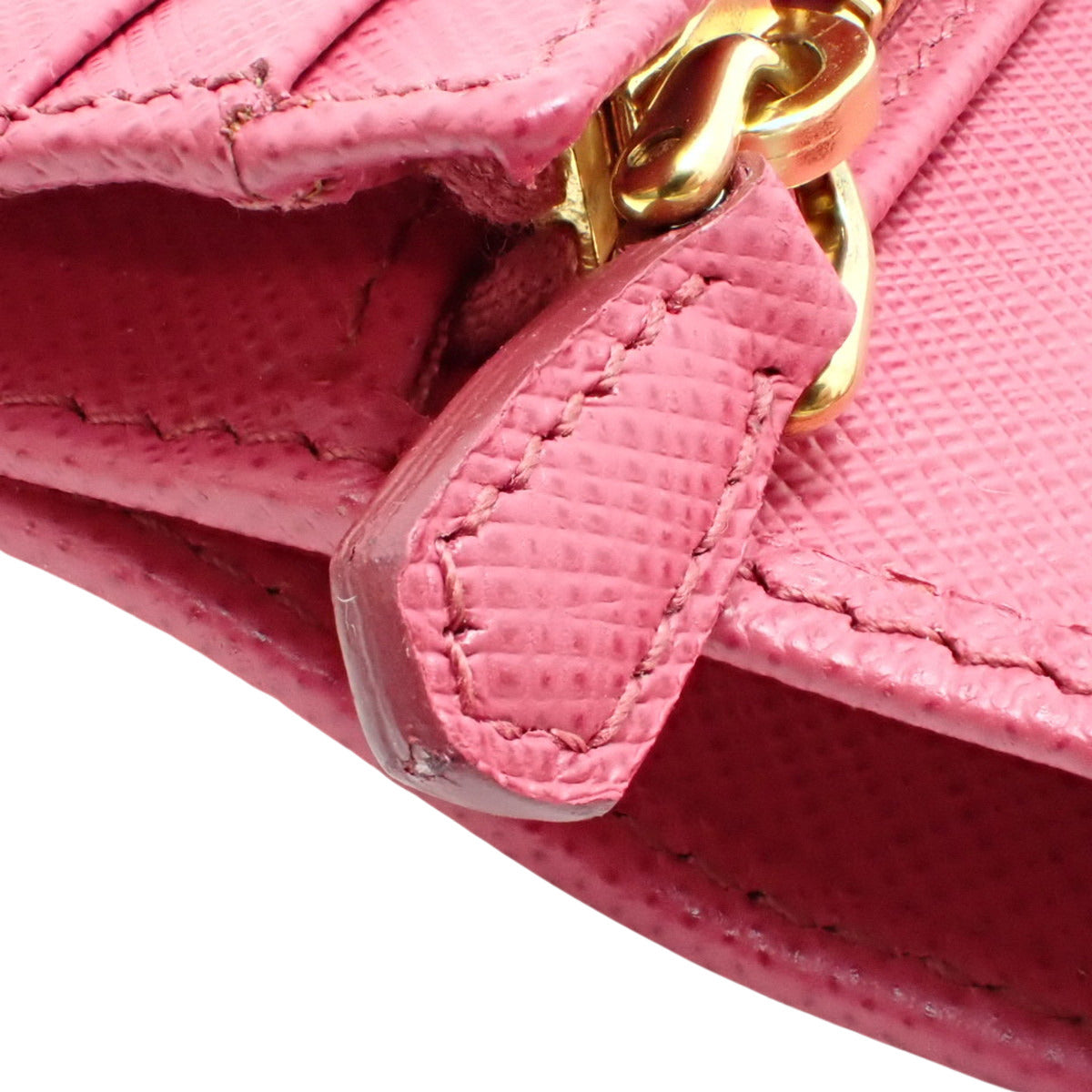 二つ折り財布 サフィアーノレザー 1MV204 ピンク