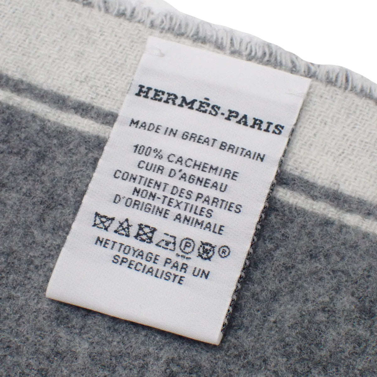 マフラー モール アパレル ファッション小物 カシミヤ イヴォワール/フランネルグレー