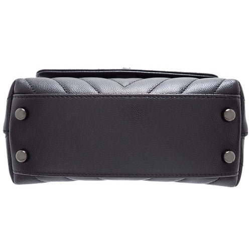 V-Stitch Coco Handle XXS, So Black, Caviar Skin, Black, 2-Way Shoulder Bag/Top Handle