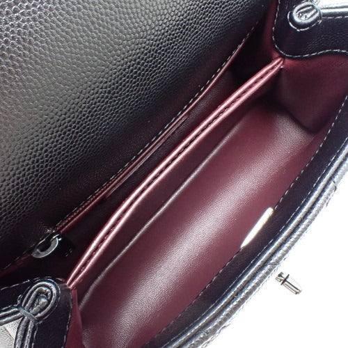 V-Stitch Coco Handle XXS, So Black, Caviar Skin, Black, 2-Way Shoulder Bag/Top Handle
