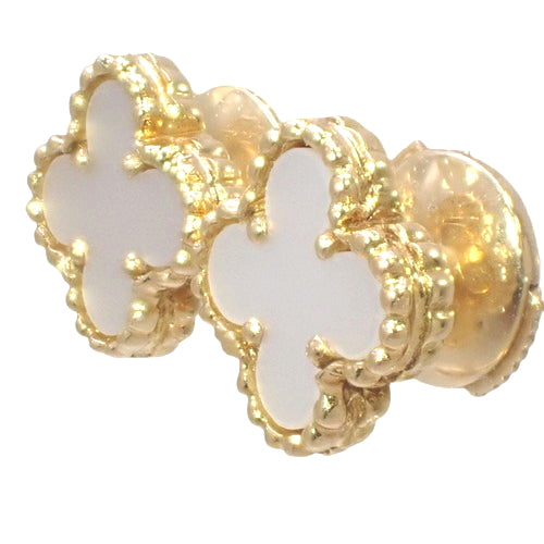 スウィート アルハンブラ ピアス マザー オブ パール イエローゴールド K18YG アクセサリー ジュエリー