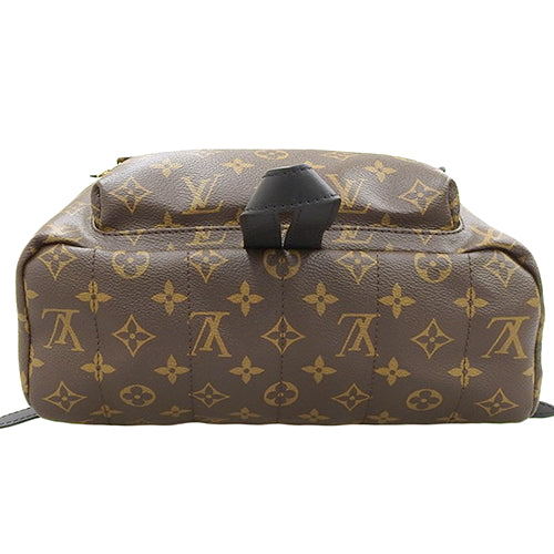 Monogram Palm Springs Backpack MM, Monogram Canvas, Brown, Black, M44874 (currently in production as of January 2024), shoulder bag, backpack.