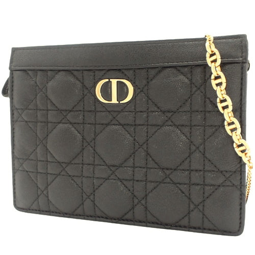 Canutage CARO Zip Pouch, Calfskin, Black, S5106UWHC_M900 (currently available as of December 2023).  Clutch, shoulder bag, crossbody bag.