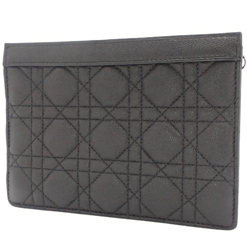 Canutage CARO Zip Pouch, Calfskin, Black, S5106UWHC_M900 (currently available as of December 2023).  Clutch, shoulder bag, crossbody bag.