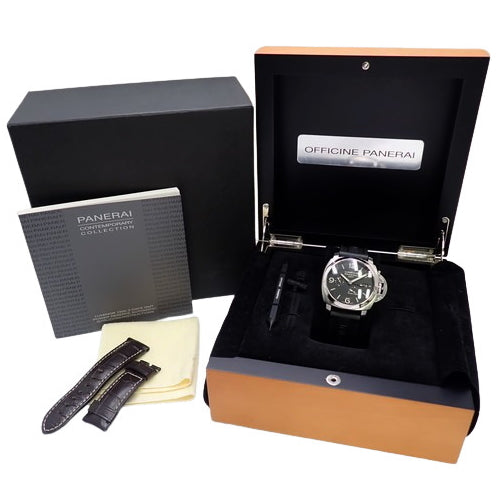 ルミノール 1950 3デイズ GMT PAM00321 SS 自動巻き ブラック ブラック