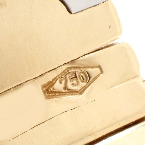 Parentesi Ring, 18K Yellow Gold, Stainless Steel, SS, Accessory, Jewelry, Size 10 (50)