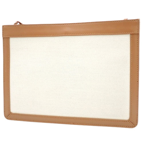 Navy pochette, canvas and leather, brown and off-white, 339937, crossbody, shoulder bag, clutch.