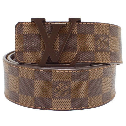 ダミエ・エベヌ サンチュール・LV イニシャル・40MM アパレル ファッション小物 85/34 ダミエキャンバス M9807
