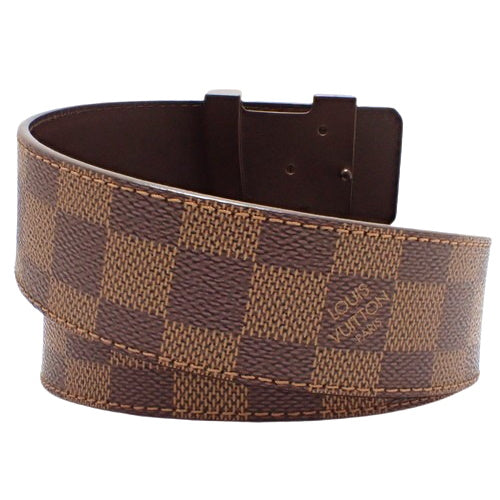 ダミエ・エベヌ サンチュール・LV イニシャル・40MM アパレル ファッション小物 85/34 ダミエキャンバス M9807
