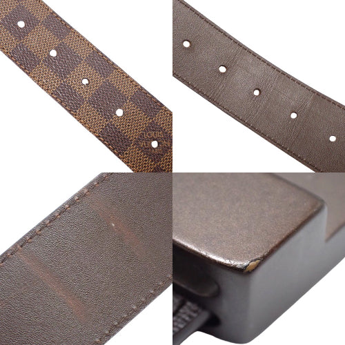ダミエ・エベヌ サンチュール・LV イニシャル・40MM アパレル ファッション小物 85/34 ダミエキャンバス M9807