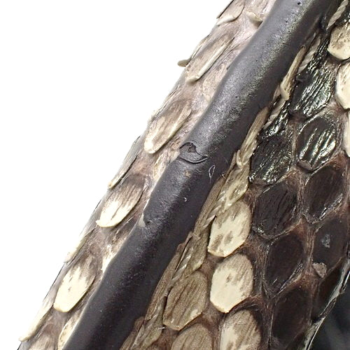 Capucine MM, Python, Triomphe Leather, Noir, N92800 (currently in production as of January 2024), 2-way shoulder bag, can be worn on the shoulder or crossbody.