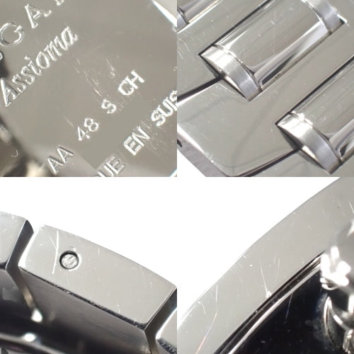 アショーマ AA48SCH SS 自動巻き クロノグラフ ネイビー シルバー