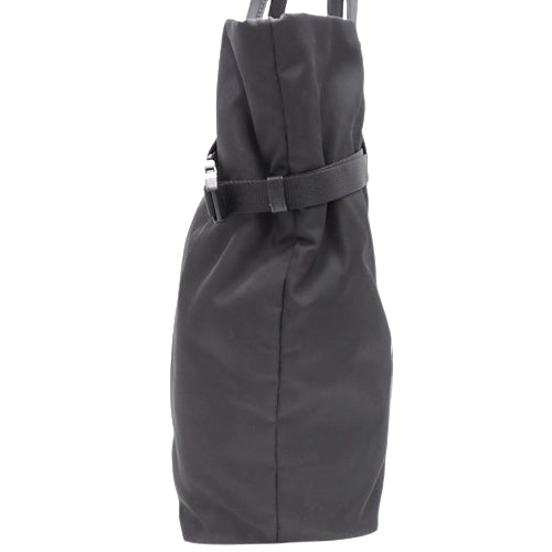 Nylon black/light blue shoulder bag