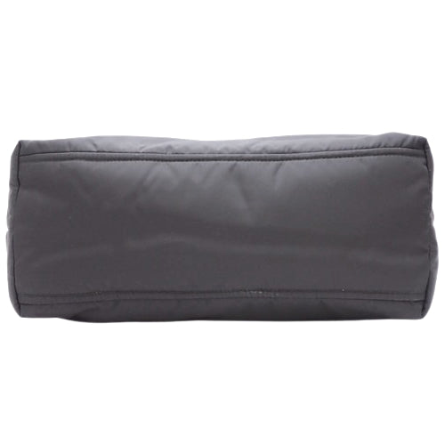 Nylon black/light blue shoulder bag