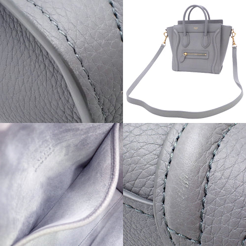 Luggage Nano Shopper, Baby Drummed Calfskin, Call, 189243AQL.10KL (currently available as of January 2024), 2-way shoulder bag, can be carried on the shoulder or crossbody.