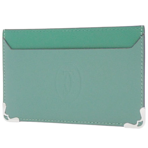 Must de Cartier Simple Card Holder, Calfskin, Aventurine, L3002021 (currently in production as of January 2024), Business Card Holder, Pass Case, Accessory