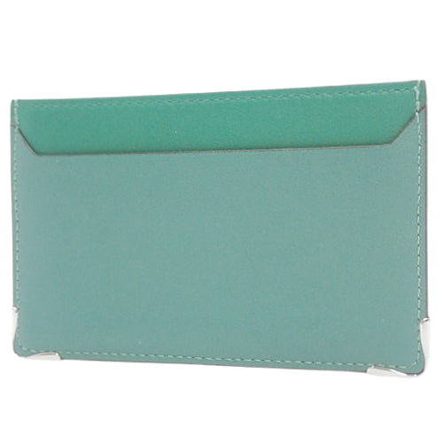 Must de Cartier Simple Card Holder, Calfskin, Aventurine, L3002021 (currently in production as of January 2024), Business Card Holder, Pass Case, Accessory