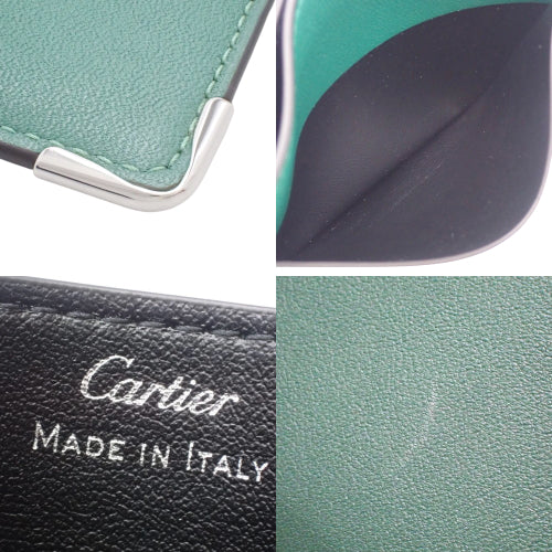 Must de Cartier Simple Card Holder, Calfskin, Aventurine, L3002021 (currently in production as of January 2024), Business Card Holder, Pass Case, Accessory