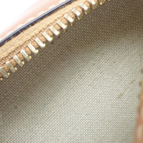 Oval Bag, Cuir Triomphe, Calfskin, Textile, Natural/Tan, 198602EFL.02NT (Current as of January 2024), Shoulder Bag, Pochette, Mini Bag