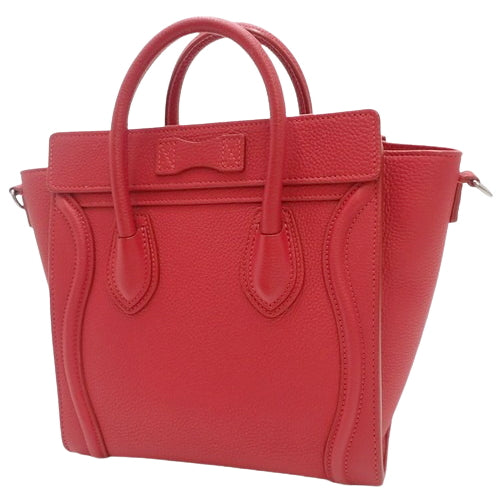 Luggage Nano Shopper 2-Way Shoulder/Crossbody Bag in Drummed Calfskin (168243AQL.27PE)