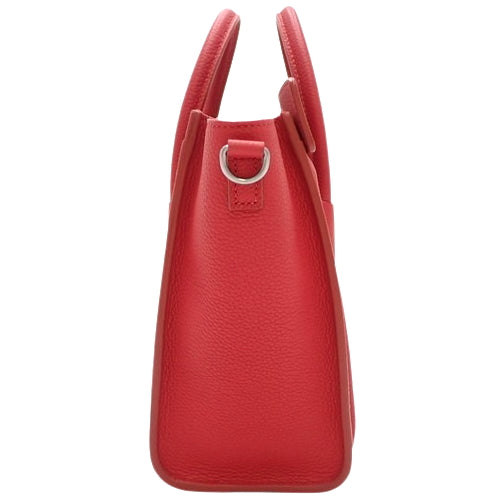 Luggage Nano Shopper 2-Way Shoulder/Crossbody Bag in Drummed Calfskin (168243AQL.27PE)