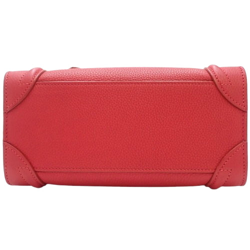 Luggage Nano Shopper 2-Way Shoulder/Crossbody Bag in Drummed Calfskin (168243AQL.27PE)