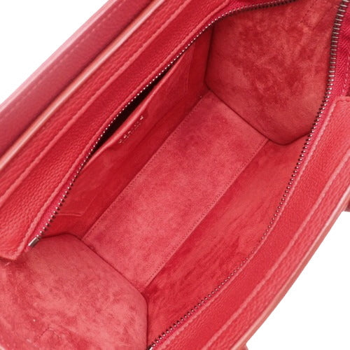 Luggage Nano Shopper 2-Way Shoulder/Crossbody Bag in Drummed Calfskin (168243AQL.27PE)