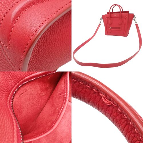 Luggage Nano Shopper 2-Way Shoulder/Crossbody Bag in Drummed Calfskin (168243AQL.27PE)