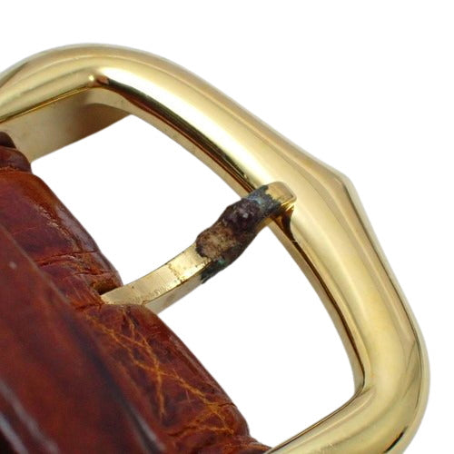 Must Vendôme Vermeil 590003 GP/Leather Quartz Ivory Brown