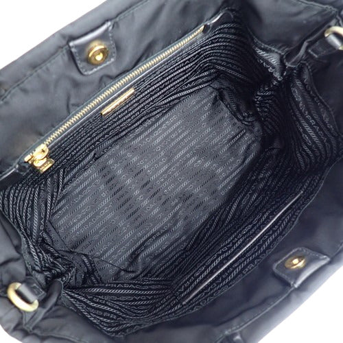 2-Way Tote Bag, Shoulder Bag, Nylon, NERO (Black)