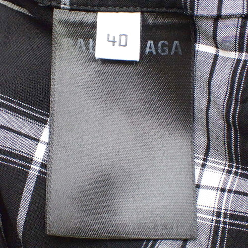 オーバーサイズ チェックシャツ アパレル 半袖 ロゴ刺繍 40 556869 TDM03