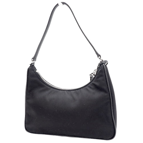 Re-Edition 2005 Re-Nylon Mini Bag, Hobo, Nylon, Saffiano Leather, 1NE204_R064_F0002 (Currently in production as of February 2024)