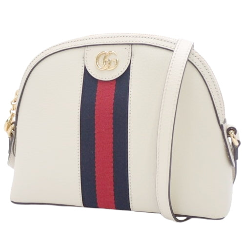 Ophidia GG Small Shoulder Bag, Shell Line Leather, 719881