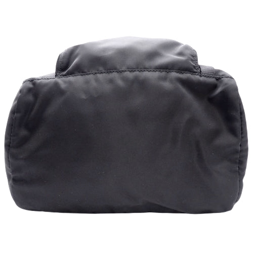 Re-Nylon Backpack, Nylon and Saffiano Leather, Black, 1BZ039_RV44_F0002, Shoulder Bag, Backpack