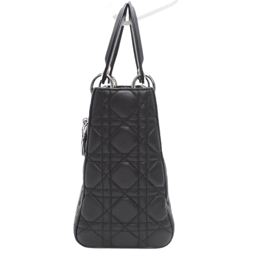 カナージュ Lady Dior レディディオール ミディアム 2WAY ショルダー 肩掛け 斜め掛け ラムスキン CAL44551