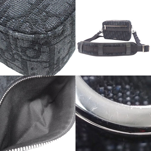 Safari Maxi Messenger Bag, Canvas & Leather, Black, 1ESPO297YKY_H03E (currently available as of February 2024), Shoulder Bag, Crossbody Bag, Oblique Jacquard