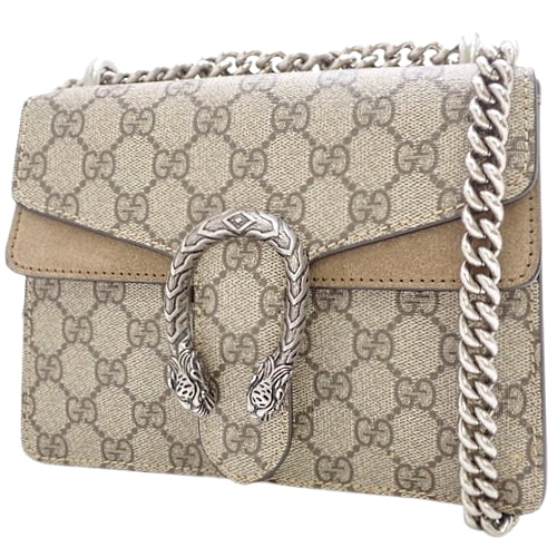 GG Supreme Dionysus Mini Bag, GG Supreme canvas, Ebony, 421970 KHNRN 8642 (currently available as of March 2024), 2-way, shoulder bag, crossbody, chain shoulder bag.