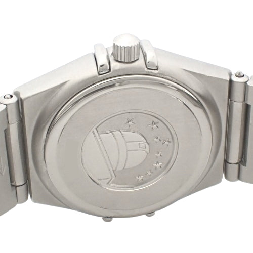 【保証書付】コンステレーションミニ 1567.86 SS クオーツ 12Pダイヤモンド ダイヤベゼル 2003年12月購入 ブルー シルバー