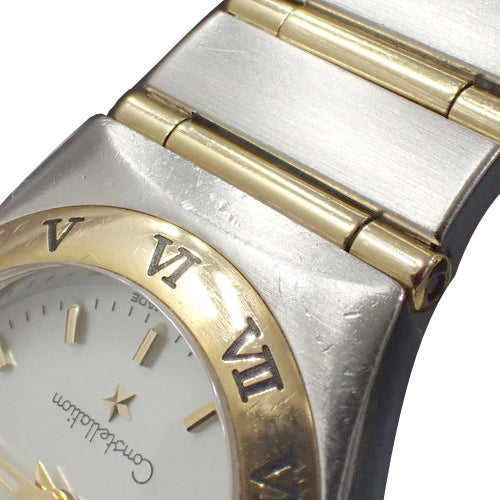 コンステレーション ミニ 1262.70 YG/SS クオーツ ホワイト シルバー