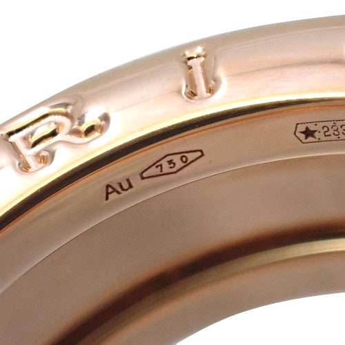 B-zero1 B.zero1 Rock 1-Band Ring 358242, 18K Pink Gold with PG and Black Ceramic, Size 13 (53), with 2021 Warranty.