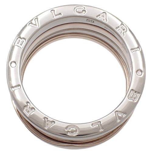 B-zero1 Perfect Mistake Ring in 18K White Gold, WG, and PG. Accessory and Jewelry. Size 19 (59).