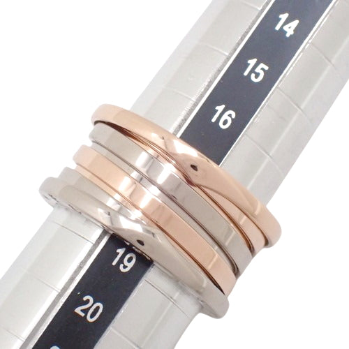 B-zero1 Perfect Mistake Ring in 18K White Gold, WG, and PG. Accessory and Jewelry. Size 19 (59).