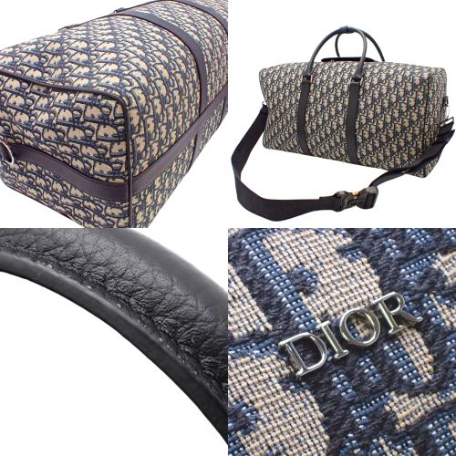 Dior Oblique Jacquard Lango 50 双向单肩包,旅行帆布