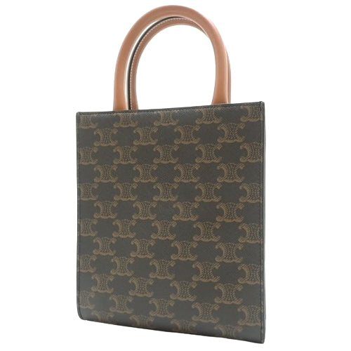Mini Vertical Cabat, Calfskin, Triomphe Canvas, Tan, 194372BZK.04LU (currently in production as of May 2024), 2-way shoulder bag/crossbody bag, mini bag.