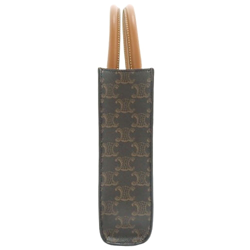 Mini Vertical Cabat, Calfskin, Triomphe Canvas, Tan, 194372BZK.04LU (currently in production as of May 2024), 2-way shoulder bag/crossbody bag, mini bag.