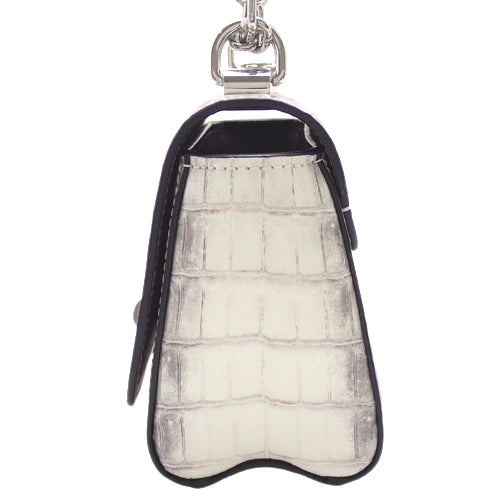 Twist PM Himalayan Crossbody Shoulder Bag with Chain, Crocodile and Sahara