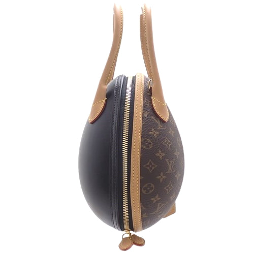Monogram Egg Bag, Monogram Canvas, Calfskin, Brown, Black, M44587, 2-way, shoulder bag, crossbody bag, egg-shaped.