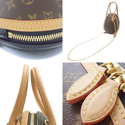 Monogram Egg Bag, Monogram Canvas, Calfskin, Brown, Black, M44587, 2-way, shoulder bag, crossbody bag, egg-shaped.