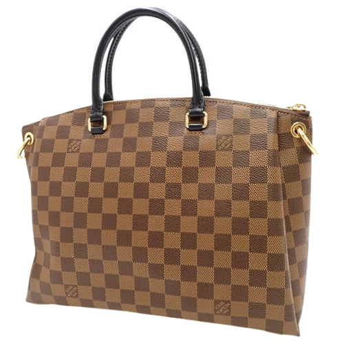 Damier Ebene Odeon Tote MM 2-way Shoulder Bag in Damier Ebene Canvas N45283 (Current as of May 2024)