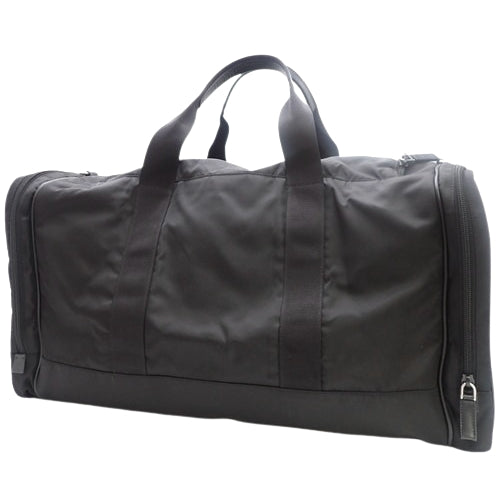 Triangle Logo Boston Bag, Nylon, Black, 2-Way Shoulder Bag, Travel Bag